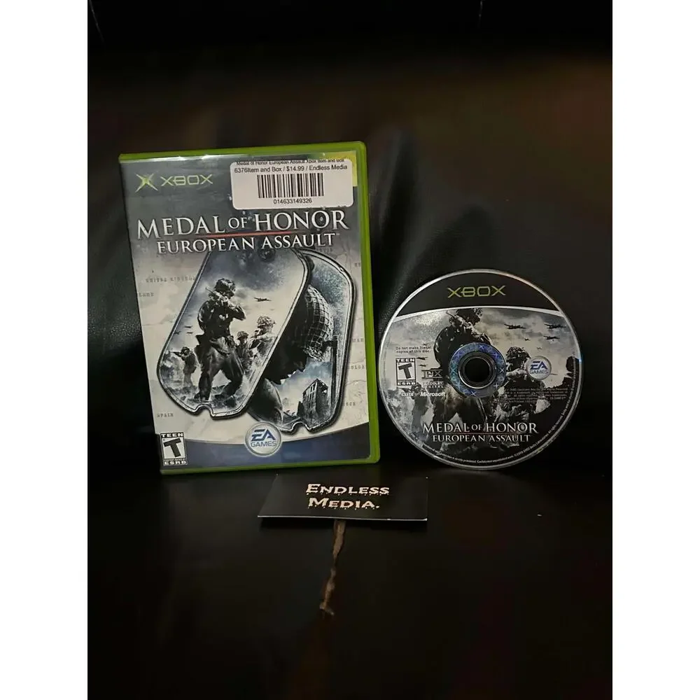 Medal of Honor European Assault Microsoft Xbox Item and Box Video Game